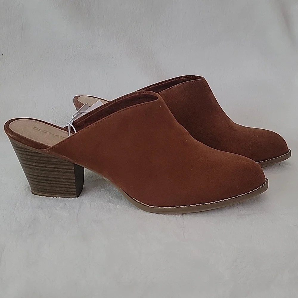 Old Navy Brown Mules Size 10 NWT - Picture 4 of 10